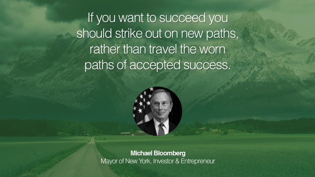 Michael bloomberg Travel quote