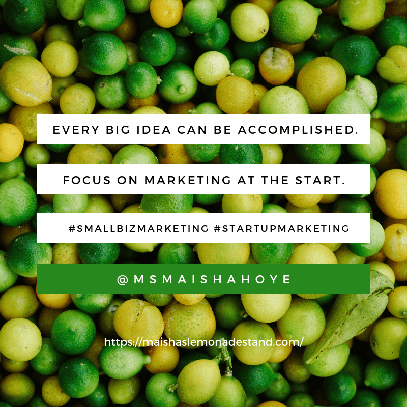 Maisha B. Hoye marketing quote